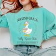 Second Grade Silly Goose Club For Teacher Or Student Comfort Colors Sweatshirt Chalky Mint Second Grade Silly Goose Club For Teacher Or Student Comfort Colors Sweatshirt Chalky Mint