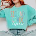 Second Grade Squad 2nd Grade Teacher Women Back To School Comfort Colors Sweatshirt Chalky Mint Second Grade Squad 2nd Grade Teacher Women Back To School Comfort Colors Sweatshirt Chalky Mint