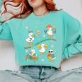 Silly Goose Behavior Analyst RBT ABA Therapy SPED Teacher Comfort Colors Sweatshirt Chalky Mint