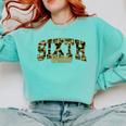 Sixth Grade Teacher Student Camouflage Back To School Comfort Colors Sweatshirt Chalky Mint Sixth Grade Teacher Student Camouflage Back To School Comfort Colors Sweatshirt Chalky Mint