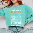 I Got Skills They'Re Multiplying Nerd Math Teacher Comfort Colors Sweatshirt Chalky Mint I Got Skills They'Re Multiplying Nerd Math Teacher Comfort Colors Sweatshirt Chalky Mint