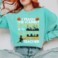 Social Studies Teacher Teach Scariest Zombies On Graveyard For Men Women Comfort Colors Sweatshirt Chalky Mint Social Studies Teacher Teach Scariest Zombies On Graveyard For Men Women Comfort Colors Sweatshirt Chalky Mint