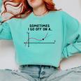 Sometimes I Go Off On a Tangent Math Teacher T Shirts Men Women Girls Kids Comfort Colors Sweatshirt Chalky Mint