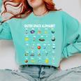 Space Alphabet Galaxy Astronaut Planets Student Teacher Comfort Colors Sweatshirt Chalky Mint Space Alphabet Galaxy Astronaut Planets Student Teacher Comfort Colors Sweatshirt Chalky Mint