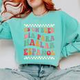 Spanish Teacher Maestra Hablar EspañOl Bilingual Teacher Comfort Colors Sweatshirt Chalky Mint Spanish Teacher Maestra Hablar EspañOl Bilingual Teacher Comfort Colors Sweatshirt Chalky Mint