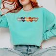 Special Education Teacher Heart Back To School Teach Rainbow Men Women Girls Kids Comfort Colors Sweatshirt Chalky Mint
