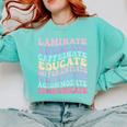 Sped Caffeinate Advocate Laminate Educate Teacher Comfort Colors Sweatshirt Chalky Mint Sped Caffeinate Advocate Laminate Educate Teacher Comfort Colors Sweatshirt Chalky Mint