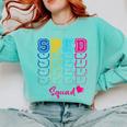 SPED Squad Proud Special Education Para Teacher Colorful Comfort Colors Sweatshirt Chalky Mint
