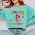 Spooky ESOL Teacher Halloween ESOL Teaching Coquette Comfort Colors Sweatshirt Chalky Mint Spooky ESOL Teacher Halloween ESOL Teaching Coquette Comfort Colors Sweatshirt Chalky Mint
