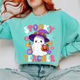 Spooky Teacher Halloween Cute Halloween Teacher Ghost Comfort Colors Sweatshirt Chalky Mint Spooky Teacher Halloween Cute Halloween Teacher Ghost Comfort Colors Sweatshirt Chalky Mint