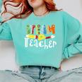 Steam Teacher Science Tech Engineering Arts Maker Comfort Colors Sweatshirt Chalky Mint