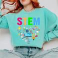 STEM Science Technology Engineering Math Teacher Comfort Colors Sweatshirt Chalky Mint STEM Science Technology Engineering Math Teacher Comfort Colors Sweatshirt Chalky Mint
