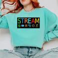 Stream Technology Robotics Shirt For Teachers And Students Premium Tri-Blend Comfort Colors Sweatshirt Chalky Mint Stream Technology Robotics Shirt For Teachers And Students Premium Tri-Blend Comfort Colors Sweatshirt Chalky Mint