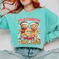 My Student Are Smart Cookies Pjs Christmas Xmas Teacher Comfort Colors Sweatshirt Chalky Mint My Student Are Smart Cookies Pjs Christmas Xmas Teacher Comfort Colors Sweatshirt Chalky Mint