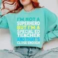 Superhero & Special Education Teacher Men Women Comfort Colors Sweatshirt Chalky Mint Superhero & Special Education Teacher Men Women Comfort Colors Sweatshirt Chalky Mint