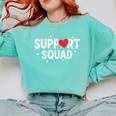 Support Squad Cute Heart Supportive Teacher Team Member Comfort Colors Sweatshirt Chalky Mint Support Squad Cute Heart Supportive Teacher Team Member Comfort Colors Sweatshirt Chalky Mint