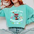 I Survived 100 Days Of School Teacher Kids Cat Lover Comfort Colors Sweatshirt Chalky Mint I Survived 100 Days Of School Teacher Kids Cat Lover Comfort Colors Sweatshirt Chalky Mint