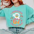 I Survived 67 Days Of School Groovy Retro Teachers Girls Comfort Colors Sweatshirt Chalky Mint I Survived 67 Days Of School Groovy Retro Teachers Girls Comfort Colors Sweatshirt Chalky Mint
