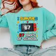 I Survived 67 Days Of School 67 Teacher Squad Matching Comfort Colors Sweatshirt Chalky Mint I Survived 67 Days Of School 67 Teacher Squad Matching Comfort Colors Sweatshirt Chalky Mint