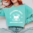 SYLLABUS PROFESSOR TEACHER Comfort Colors Sweatshirt Chalky Mint SYLLABUS PROFESSOR TEACHER Comfort Colors Sweatshirt Chalky Mint