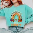 I Teach The Cutest Little Turkeys Thanksgiving Teacher Men Women Girls Kids Comfort Colors Sweatshirt Chalky Mint I Teach The Cutest Little Turkeys Thanksgiving Teacher Men Women Girls Kids Comfort Colors Sweatshirt Chalky Mint