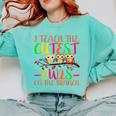 I Teach The Cutest Owls Christmas Or Teachers Day Comfort Colors Sweatshirt Chalky Mint I Teach The Cutest Owls Christmas Or Teachers Day Comfort Colors Sweatshirt Chalky Mint