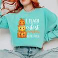 I Teach The Cutest Pumpkins In The Patch Fall Autumn Teacher Comfort Colors Sweatshirt Chalky Mint I Teach The Cutest Pumpkins In The Patch Fall Autumn Teacher Comfort Colors Sweatshirt Chalky Mint