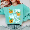 I Teach The Cutest Pumpkins In The Patch Teacher Comfort Colors Sweatshirt Chalky Mint I Teach The Cutest Pumpkins In The Patch Teacher Comfort Colors Sweatshirt Chalky Mint