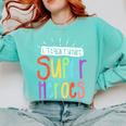 I Teach Future Superheroes Teacher Teaching Comfort Colors Sweatshirt Chalky Mint I Teach Future Superheroes Teacher Teaching Comfort Colors Sweatshirt Chalky Mint