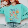 Teach Them Love Them Watch Them Grow Retro Teacher Floral Comfort Colors Sweatshirt Chalky Mint Teach Them Love Them Watch Them Grow Retro Teacher Floral Comfort Colors Sweatshirt Chalky Mint