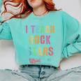 I TEACH ROCKSTARS Band Vibes Teacher Rocks My Music Teaching Comfort Colors Sweatshirt Chalky Mint I TEACH ROCKSTARS Band Vibes Teacher Rocks My Music Teaching Comfort Colors Sweatshirt Chalky Mint