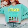 I Teach Second Grade Superheroes Teacher Superhero Comfort Colors Sweatshirt Chalky Mint I Teach Second Grade Superheroes Teacher Superhero Comfort Colors Sweatshirt Chalky Mint