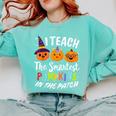 I Teach The Smartest Pumpkins The Patch Teacher Fall Season For Men Women Kids Comfort Colors Sweatshirt Chalky Mint I Teach The Smartest Pumpkins The Patch Teacher Fall Season For Men Women Kids Comfort Colors Sweatshirt Chalky Mint