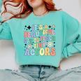 Teach Tiny Actors Theater Drama Teacher Drama Teaching Comfort Colors Sweatshirt Chalky Mint