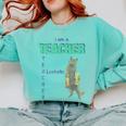 I Am A Teacher Alcoholic Cat Beer Feline Men Women Comfort Colors Sweatshirt Chalky Mint I Am A Teacher Alcoholic Cat Beer Feline Men Women Comfort Colors Sweatshirt Chalky Mint