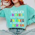 Teacher Besties Because Going Crazy Alone Is Not Fun Comfort Colors Sweatshirt Chalky Mint