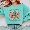 Teacher Christmas Rockin' Around The Classroom Men Women Kids Comfort Colors Sweatshirt Chalky Mint Teacher Christmas Rockin' Around The Classroom Men Women Kids Comfort Colors Sweatshirt Chalky Mint