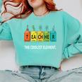 Teacher The Coolest Element Chemistry Periodic Table Science Comfort Colors Sweatshirt Chalky Mint