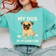 Teacher My Dog Ate My Lesson Plans School Staff Comfort Colors Sweatshirt Chalky Mint