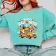 Teacher Halloween School Bus Driver Cute Ghost Witch Party Comfort Colors Sweatshirt Chalky Mint Teacher Halloween School Bus Driver Cute Ghost Witch Party Comfort Colors Sweatshirt Chalky Mint