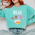 Teacher Library Read Book Club Piggie Elephant Pigeons Men Women Kids Comfort Colors Sweatshirt Chalky Mint Teacher Library Read Book Club Piggie Elephant Pigeons Men Women Kids Comfort Colors Sweatshirt Chalky Mint