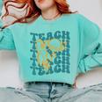 Teacher Outer Space Science Astronomy Planet Saturn Teach Comfort Colors Sweatshirt Chalky Mint Teacher Outer Space Science Astronomy Planet Saturn Teach Comfort Colors Sweatshirt Chalky Mint