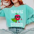 Teacher I Prefer The Term Educational Superhero Comfort Colors Sweatshirt Chalky Mint