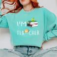 Teacher Puns I'm Tea-Cher Tea Lover Fun Teacher For Men Women Comfort Colors Sweatshirt Chalky Mint Teacher Puns I'm Tea-Cher Tea Lover Fun Teacher For Men Women Comfort Colors Sweatshirt Chalky Mint