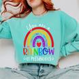 Teacher You Are a Rainbow Of Possibilities Funny Comfort Colors Sweatshirt Chalky Mint
