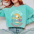 Teacher Retirement Shirts 2026 Goodbye Lesson Hello Freedom Comfort Colors Sweatshirt Chalky Mint