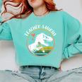Teacher-Saurus Dinosaur Teacher Design T-Rex Design Comfort Colors Sweatshirt Chalky Mint