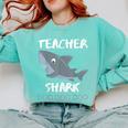 Teacher Shark Shirt Christmas Idea For Him Her Comfort Colors Sweatshirt Chalky Mint Teacher Shark Shirt Christmas Idea For Him Her Comfort Colors Sweatshirt Chalky Mint