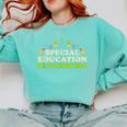 Teacher Superhero Student Educator Special Education Comfort Colors Sweatshirt Chalky Mint Teacher Superhero Student Educator Special Education Comfort Colors Sweatshirt Chalky Mint
