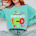 My Teacher Survived 100 Days Of Me 100 Days Of School Comfort Colors Sweatshirt Chalky Mint My Teacher Survived 100 Days Of Me 100 Days Of School Comfort Colors Sweatshirt Chalky Mint